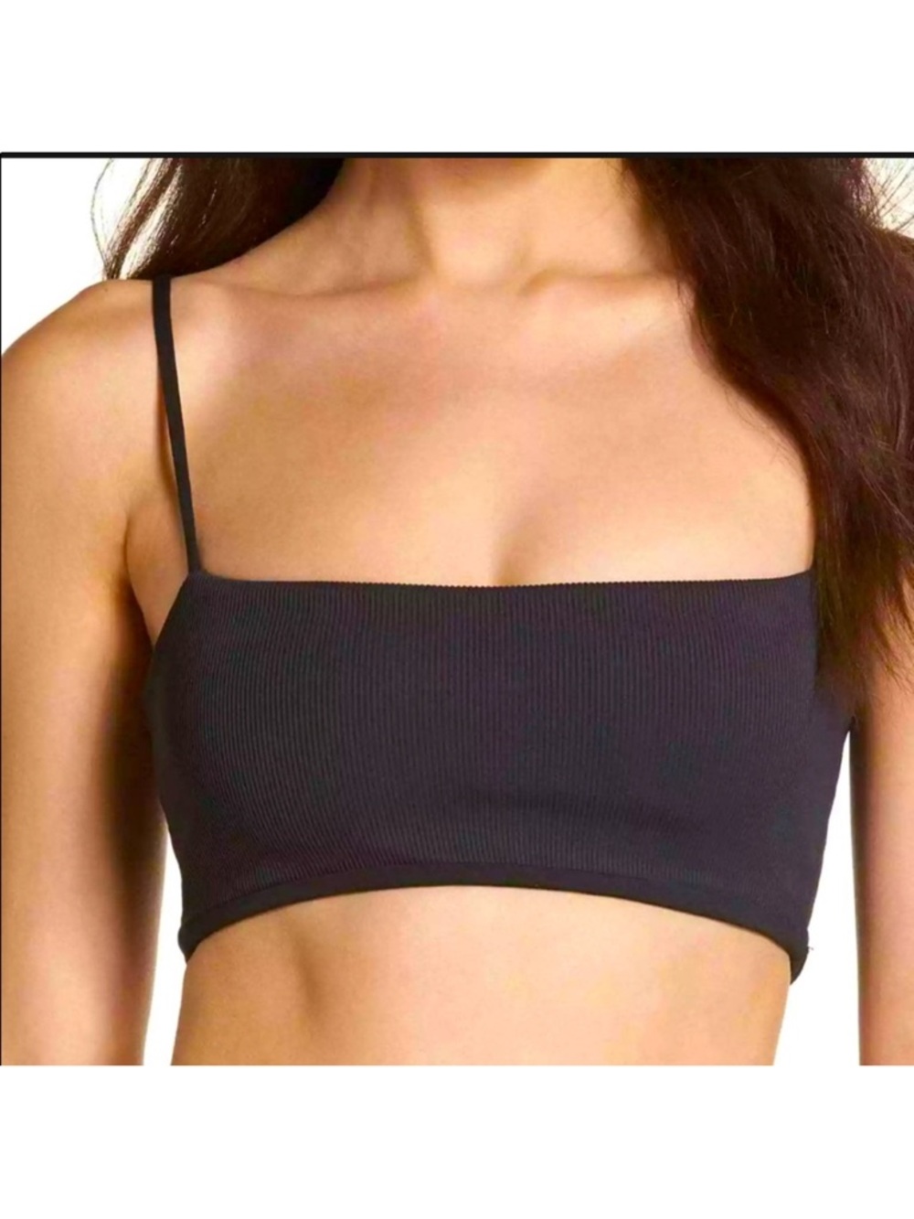 NWOT L*Space Ribbed Rebel bikini top